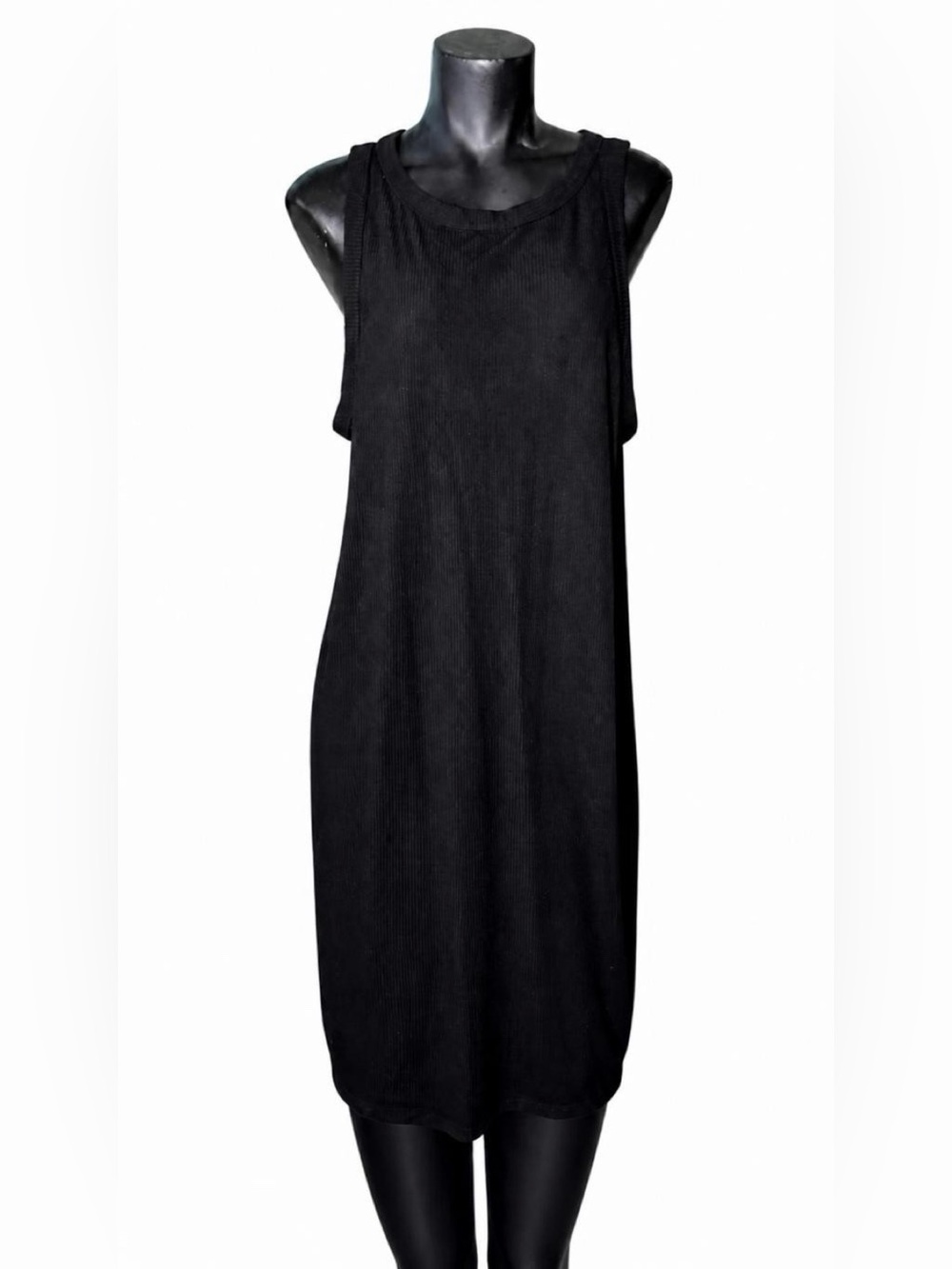 torrid Black Ribbed Sleeveless Tank Dress
